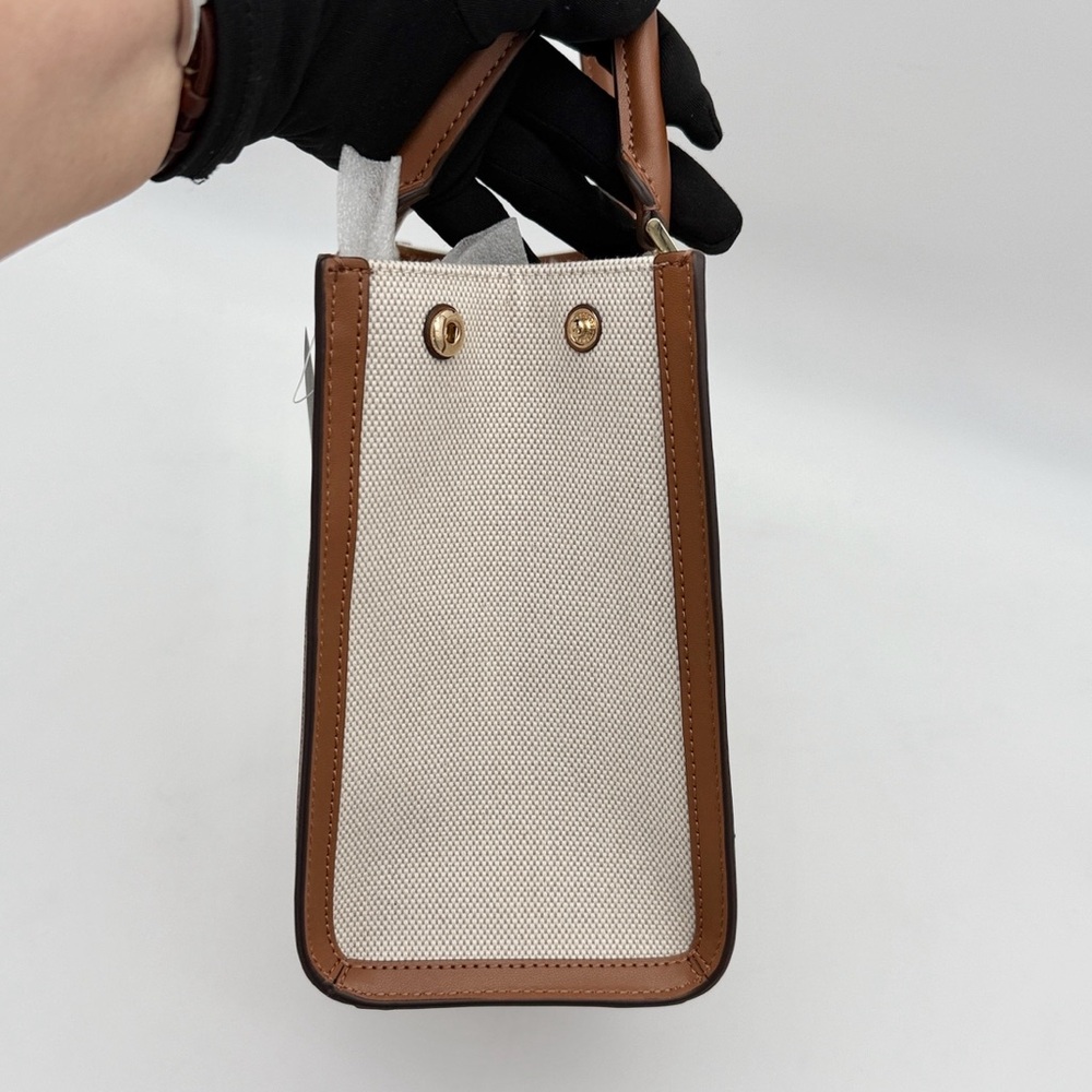 Kate Spade Ellie Canvas Small Tote Warm Gingerbread - Picture 4 of 16